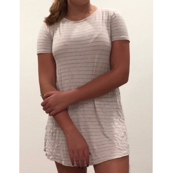 Striped Tee-shirt Dress - Picture 1 of 3